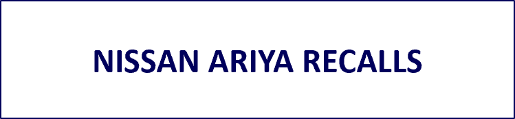 Nissan Ariya Recalls Icon