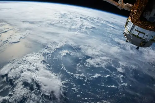 View of Earth from a satellite