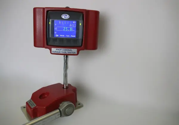 Red Torque Tester on white background