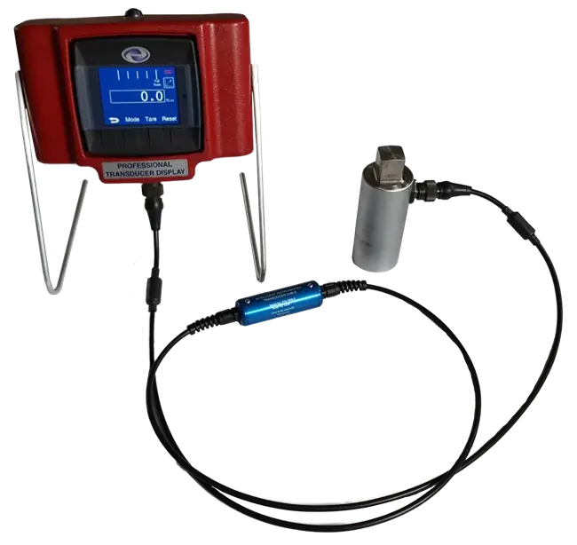 AWS intelligent cable connecting a Norbar transducer with an AWS display