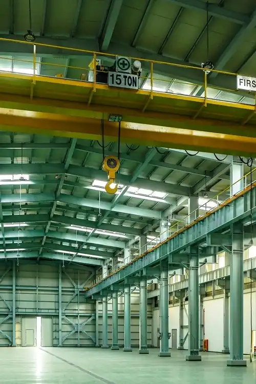 Crane in a factory hanger