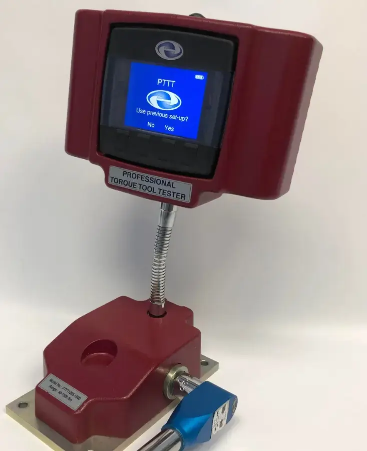 Close up of the display of a torque tester that has gone over the upper limit