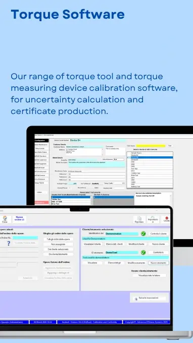 Torque Software in front of a blue background