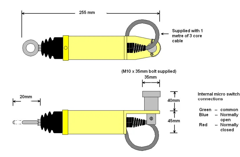 A dimension diagram for an Anti 2-Block