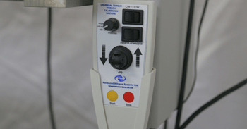 Hand controller for a torque wrench calibrator